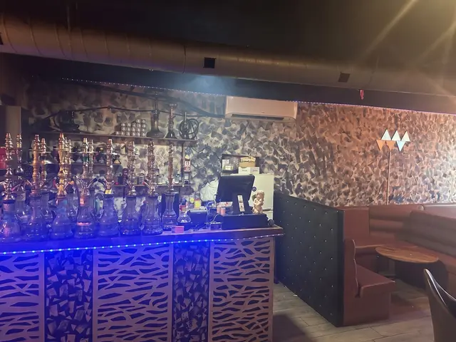 Lounge renovation, after: hookah bar counter